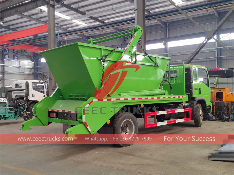 HOWO 6CBM swing arm garbage truck