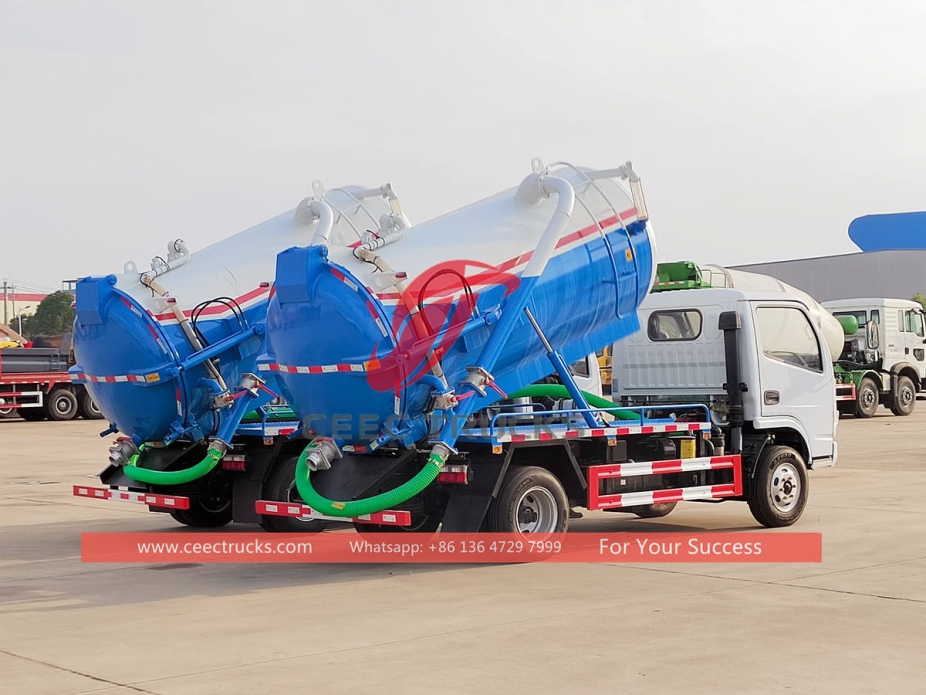 ISUZU mini vacuum sewage truck at best price