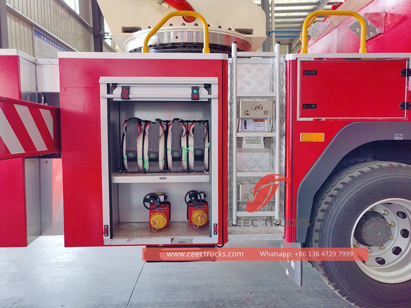 HOWO 6×4 water fire fighting truck with 32 Meters Higher Pressure Water Cannon