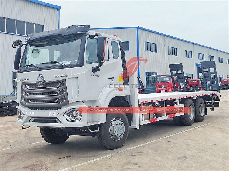 HOWO 400HP flatbed transport truck made in China