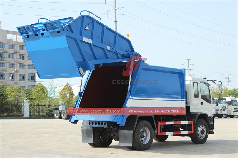 Japan ISUZU 16 CBM garbage compactor truck made in China