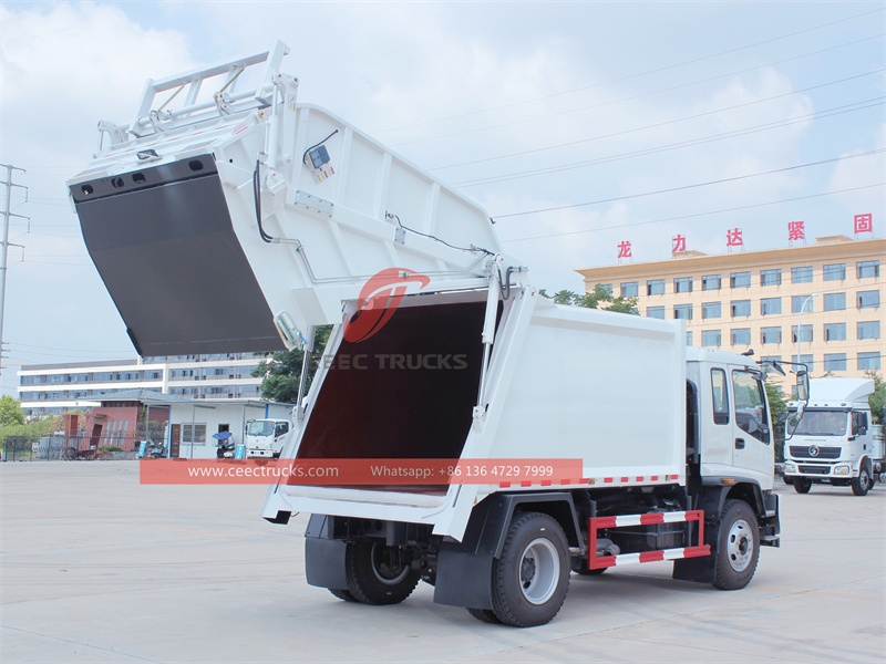 ISUZU 205hp FTR 10 CBM garbage compactor truck made in China