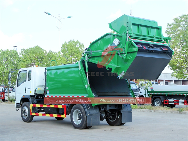 HOWO 8CBM garbage compression truck with direct sale