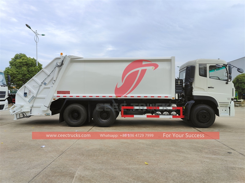 Dongfeng 10 wheeler rear load waste disposal truck