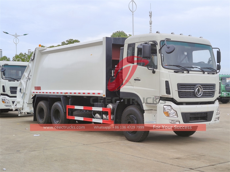 Dongfeng 10 wheeler rear load waste disposal truck