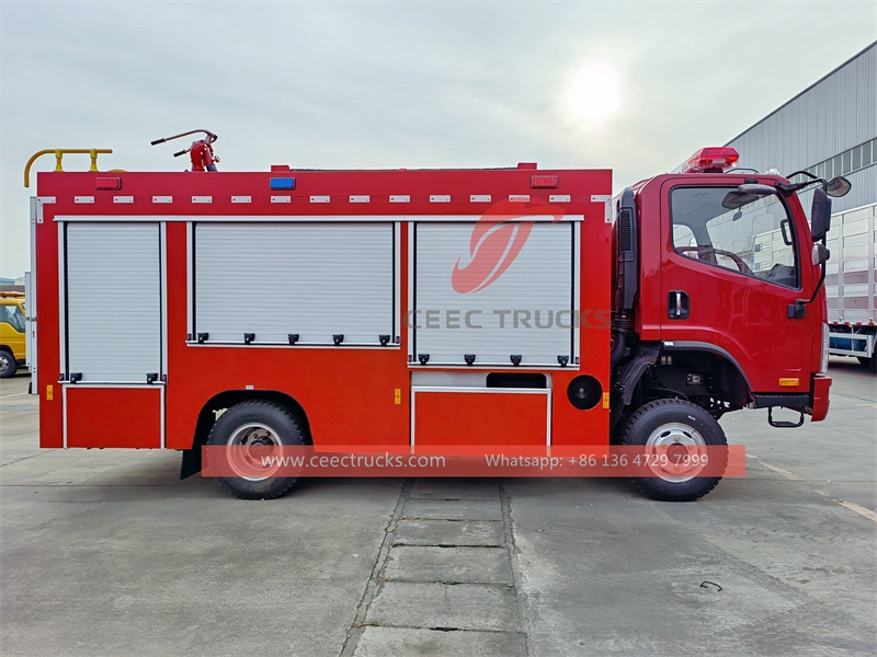 FAW 4x4 forest fire fighting truck with 4CBM water tank