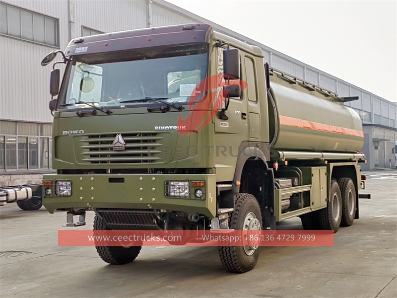 HOWO 6x6  fuel delivery tanker truck with factory direct sale