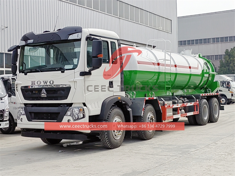 Howo 8x4 sewer vator truck with best price