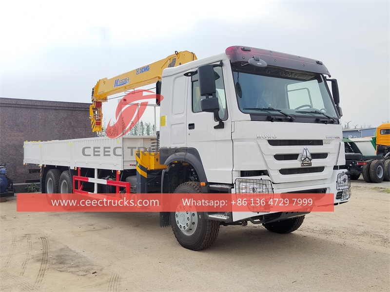 HOWO heavy-duty 400hp truck with XCMG crane