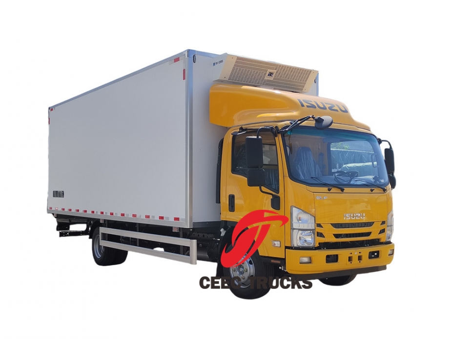 Isuzu NPR thermo king refrigerated truck