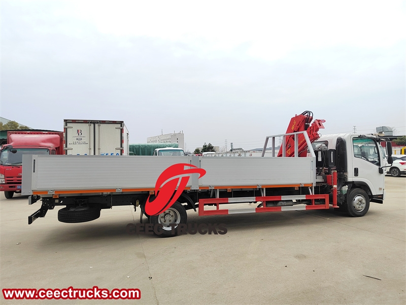 Philippines Isuzu Knuckle Boom Crane Truck With Platform