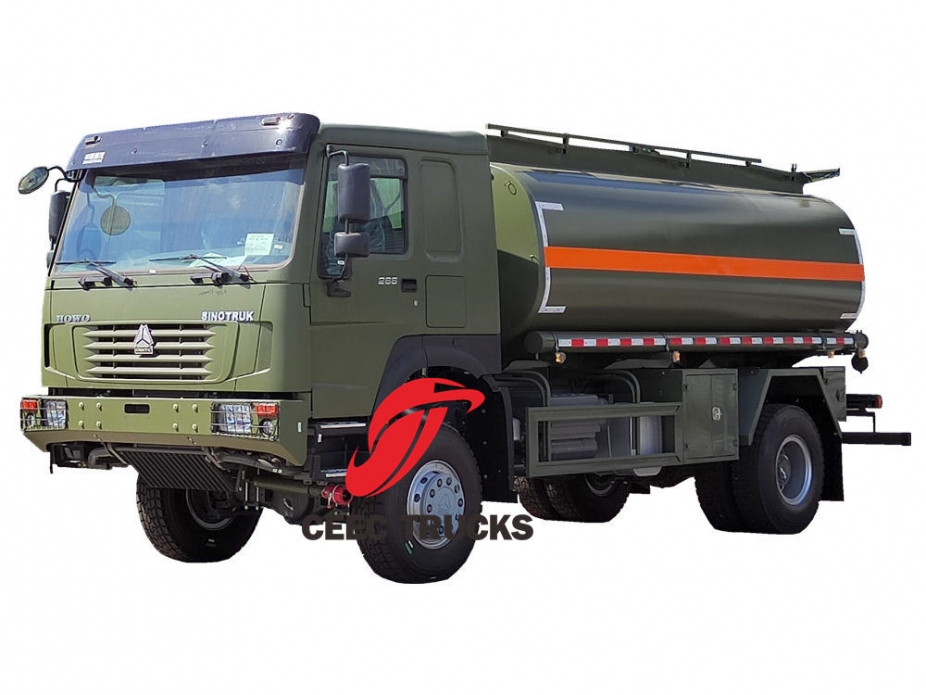 Howo 4x4 menggerakkan bowser diesel seluler militer