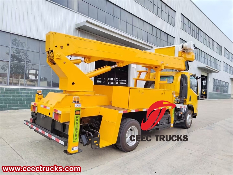 Isuzu insulated boom aerial work truck with factory direct sale