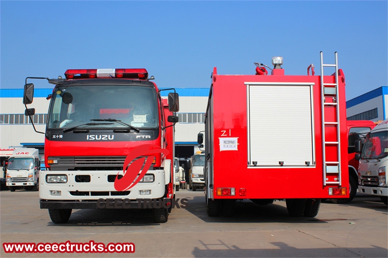 Rescue Fire truck Water tankers Isuzu