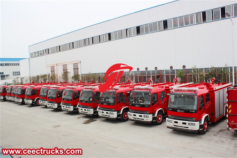 Rescue Fire truck Water tankers Isuzu