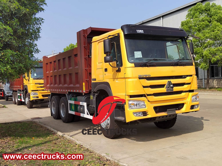 Truk sampah penambangan Howo 371 Hp