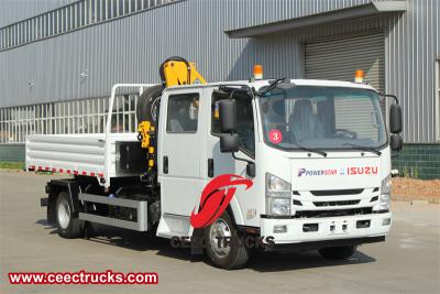 Isuzu 5 Ton articulated crane lorry truck