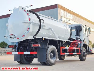 Beiben 1929 offroad 4x4 cesspit emptier 8000L vacuum suction tanker truck