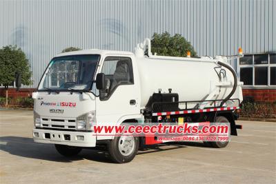 Isuzu 3 cbm wet dry vacuum cleaner truck