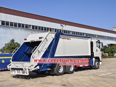 Isuzu 20 cbm rear loader compressed garbage truck