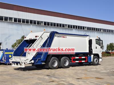 Isuzu 20 cbm rear loader compressed garbage truck