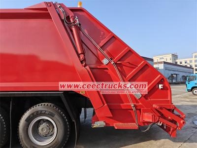 Brand new HOWO 340HP 20CBM refuse compactor truck with low price