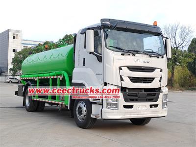 Isuzu FVR sludge vacuum pump tanker truck