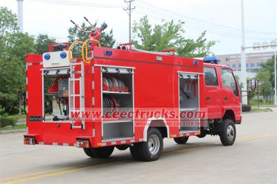 Isuzu 120HP offroad apparatus tanker fire truck