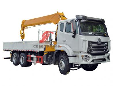 HOWO heavy-duty 371hp truck with 20 tons crane