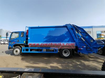 Zambia FAW 4X4 8cbm rear loader compactor