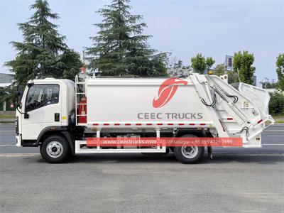Howo light-duty rear loader garbage truck