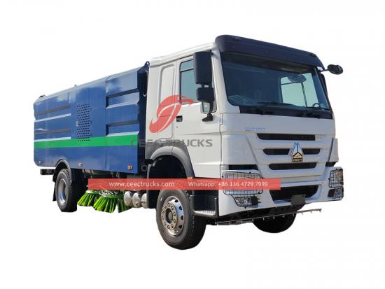 Africa Howo 300HP garbage road sweeper truck