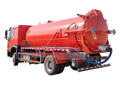 Howo 10 cbm septic tank pump truck