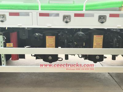 Howo 5cbm vacuum suction pump truck