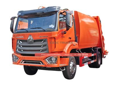 Howo 16CBM garbage compactor truck