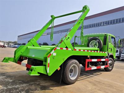 HOWO 8CBM swing arm garbage truck