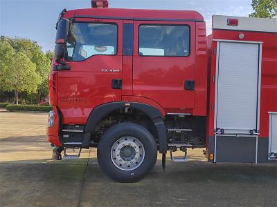 HOWO TX 6x4 double row water fire truck