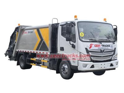 FOTON 10CBM garbage compactor truck with CUMMINS engine