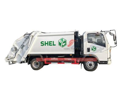 Howo 6CBM rear loader garbage truck