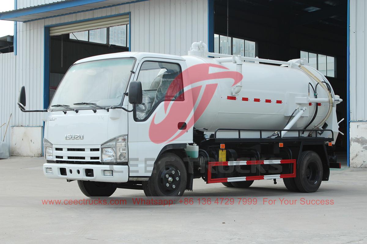 Truk tangki vakum ISUZU 4000 liter diekspor ke Filipina