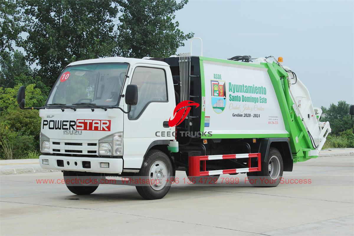 Pemasok truk pemadat sampah ISUZU NKR 6CBM - CEEC TRUCKS