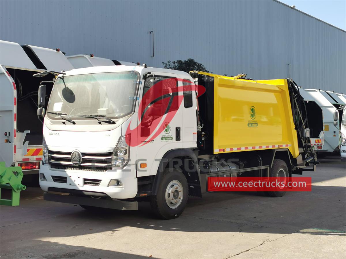 Truk pemadat sampah HOWO 4×2 diekspor ke Afrika oleh CEEC TRUCKS