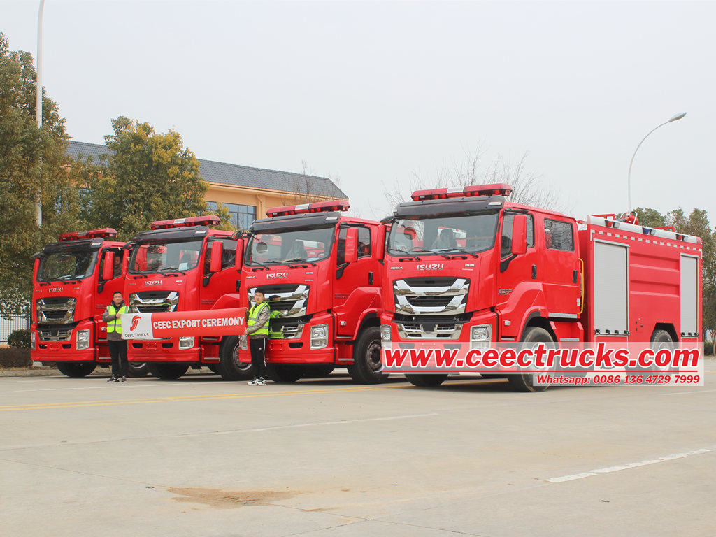 Bagaimana cara menggunakan selang hisap dengan benar dari truk pemadam kebakaran Isuzu?