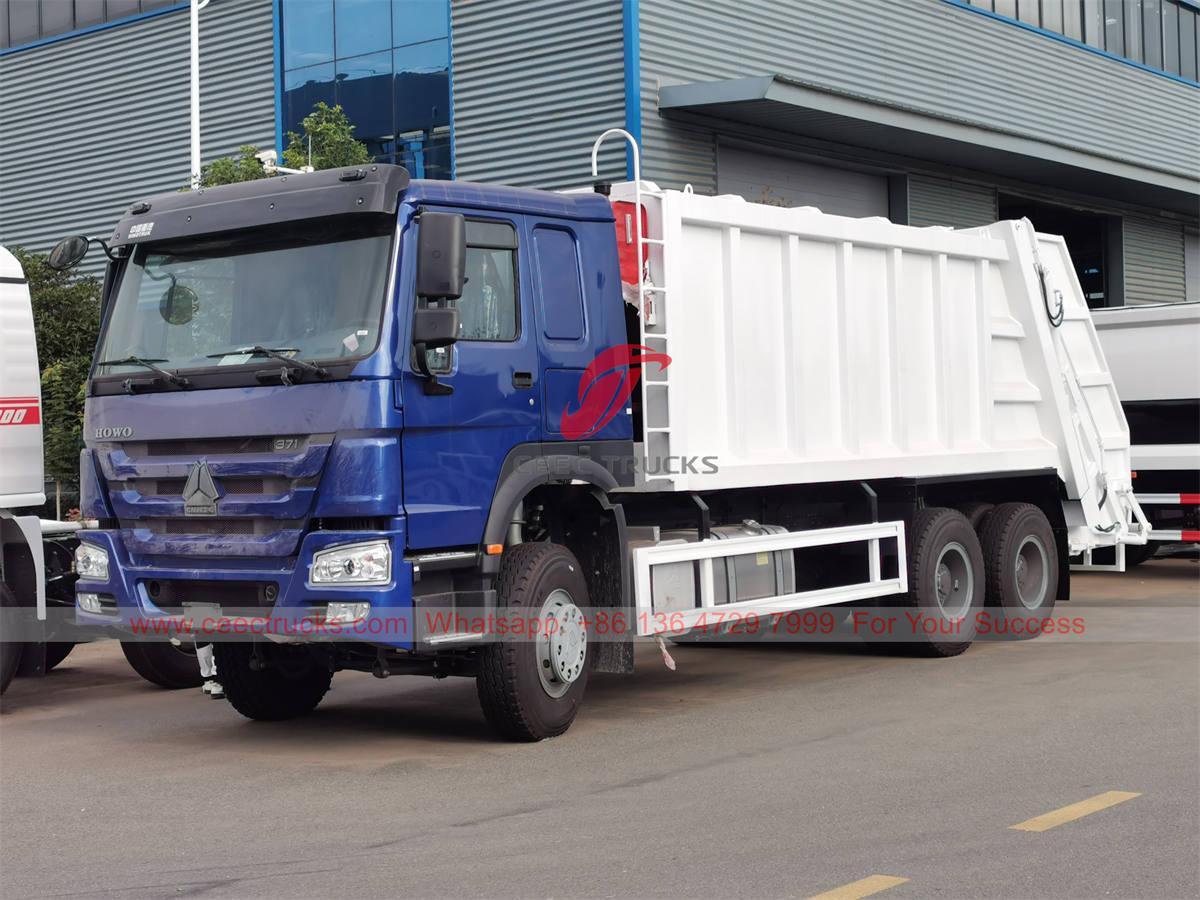 Truk pemadat sampah HOWO 20 CBM diekspor oleh CEEC TRUCKS