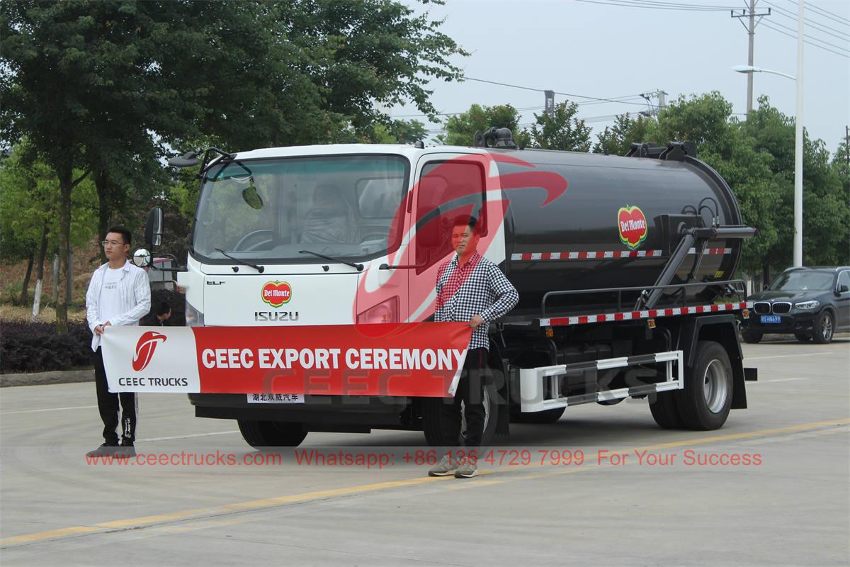 Truk tangki vakum ISUZU 8000 liter baru