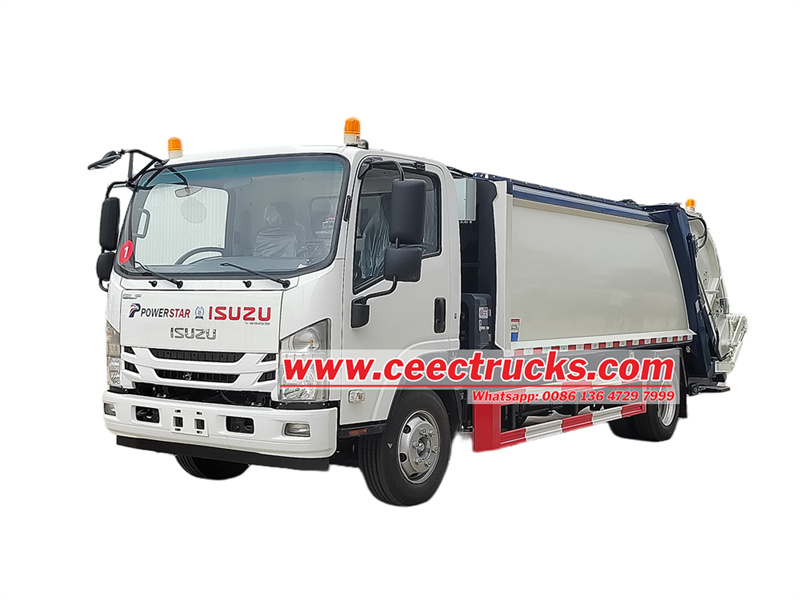 Bagaimana cara mengoperasikan truk sampah pemuat belakang Isuzu 700P?