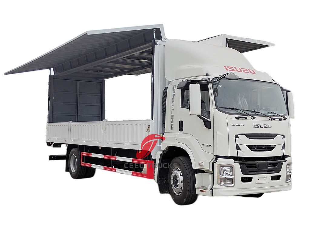 Truk kargo van sayap 23FT ISUZU GIGA 4X
