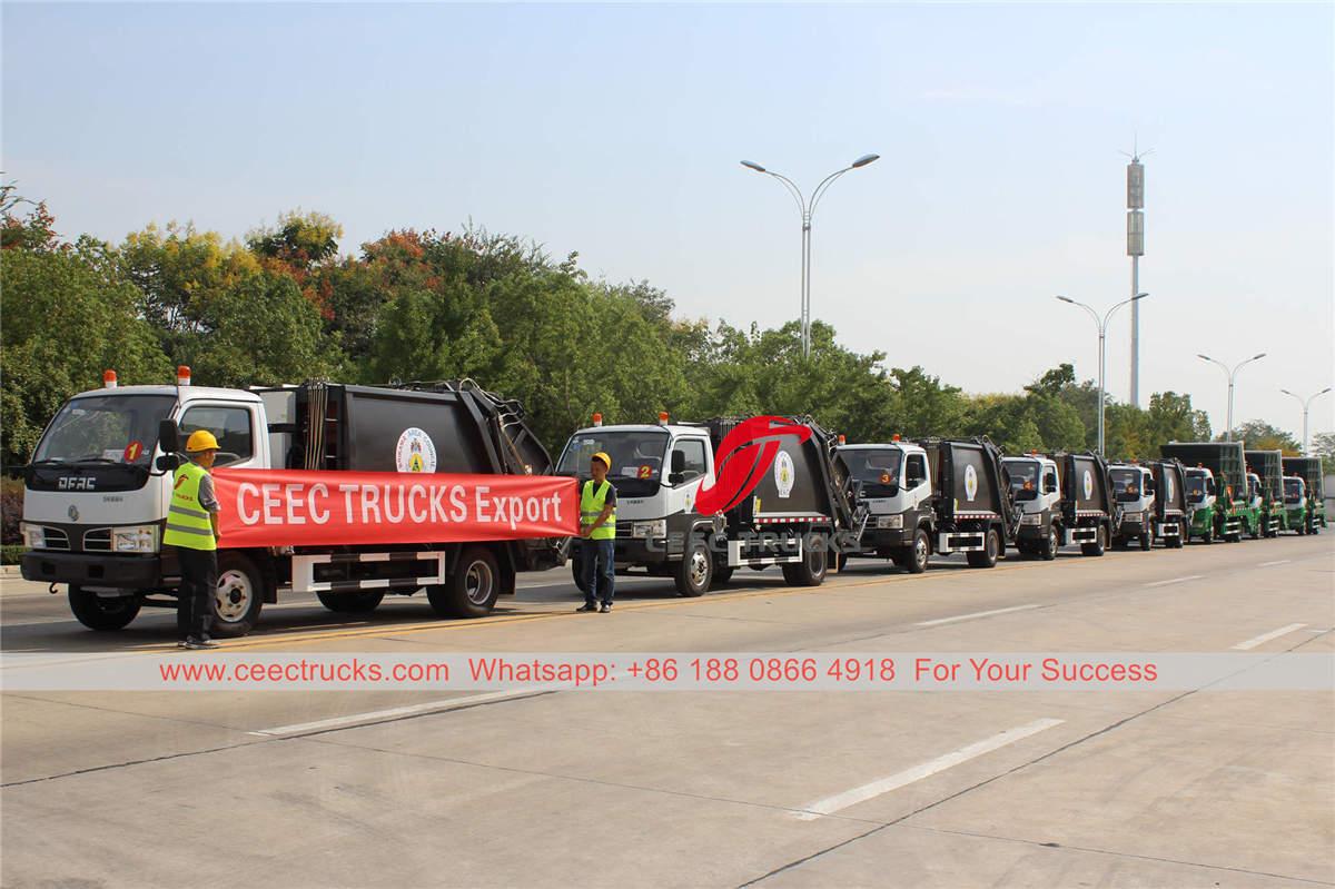 8 unit truk sampah Dongfeng dikirim ke Gambia