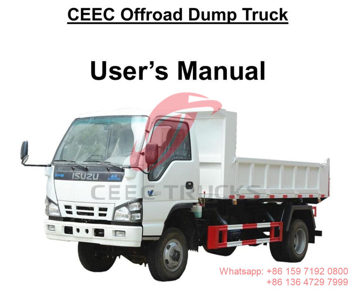 Filipina--ISUZU 4x4 offroad 3 Ton manual truk tipper