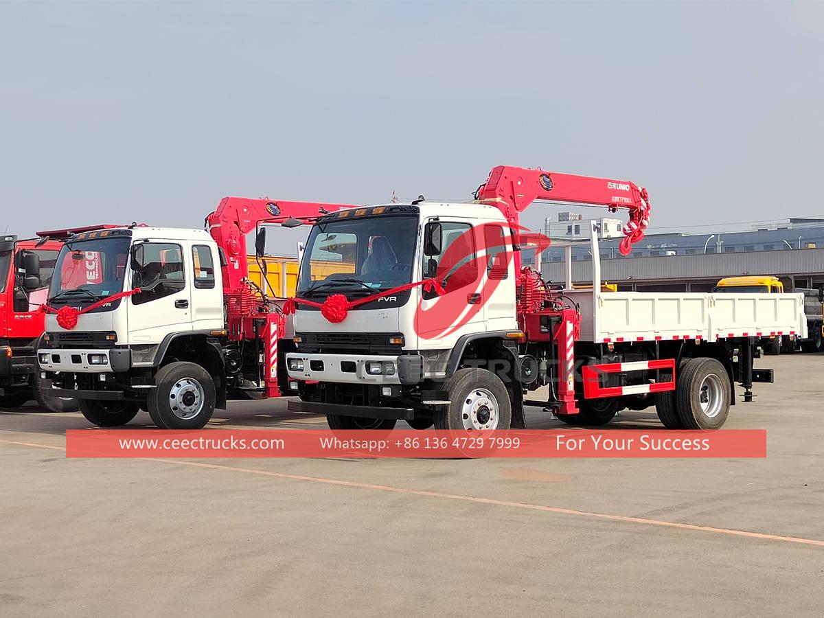 Filipina - 2 unit truk derek yang dipasang di truk ISUZU FVR 4×4 UNIC diekspor